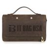 Genuine Leather RFID 2 fold Horizontal square shape Wallets