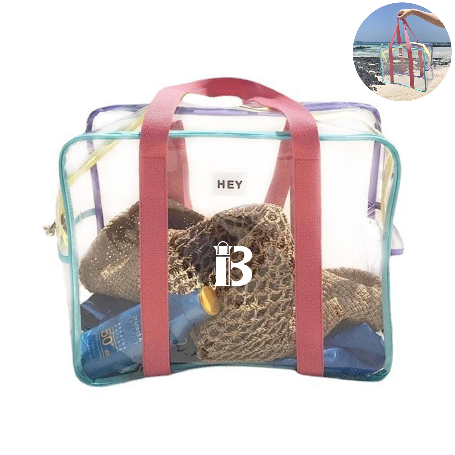 PVC Travel Large Capacity Shoulder Bag Color