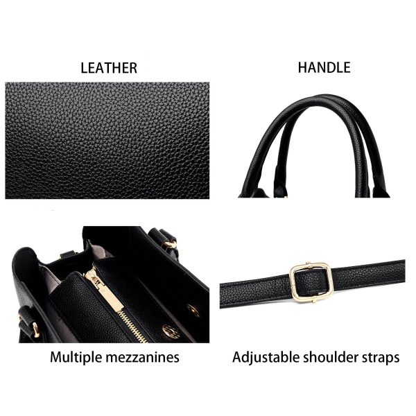 PU Satchel Bag And Simple Shoulder Handbag For Women