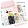 Large Capacity Pencil Case 3 Compartment Pouch