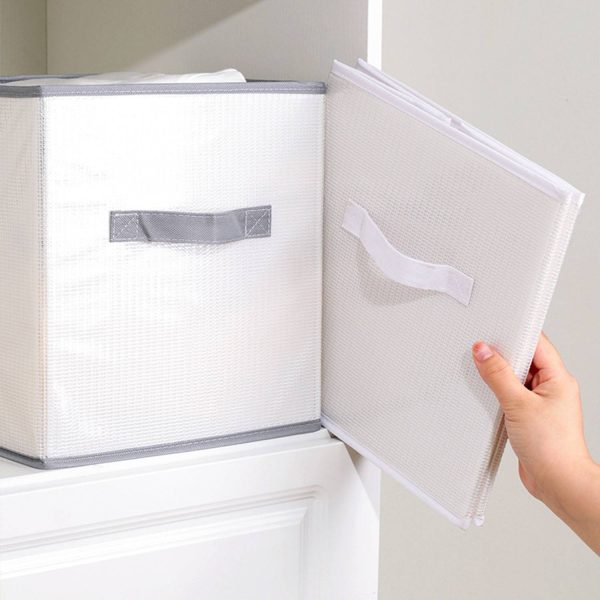 Foldable Storage Bins Cube Box w/ Dual Non-woven Handles