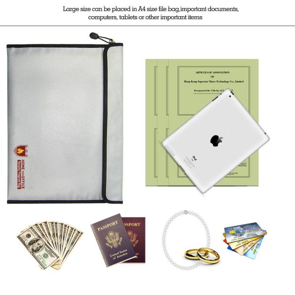 15" Fireproof Document Bag