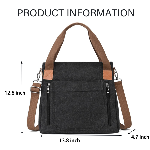 Canvas Handbag Crossbody Bag for Women