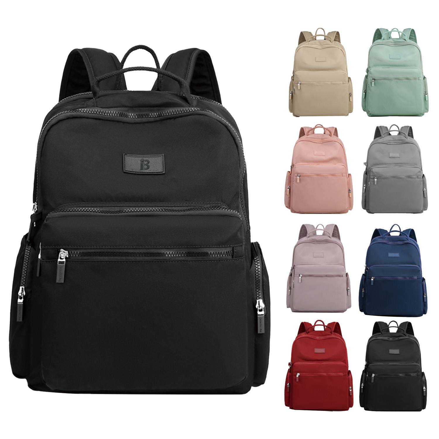 Nylon College Backpack Airline Approved Business Work Bag