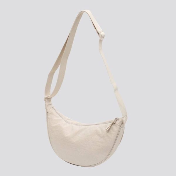 Nylon Lightweight Dumpling-Shaped Crossbody Shoulder Bag