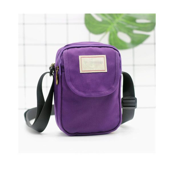 Outdoor leisure vertical square mobile phone satchel