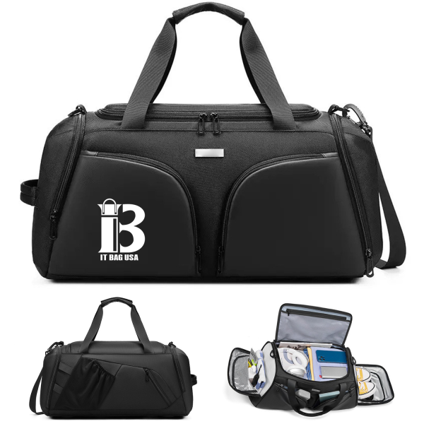 Sports duffel bag with Wet Pocket & Shoes for Women Men