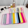Travel Clear PVC Flat Zipper Pouch Nylon Makeup Bags