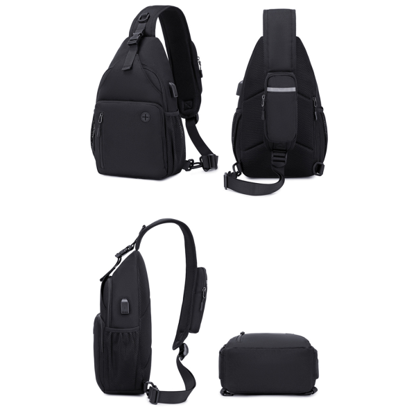 Chest Bag with Front Square Pocket