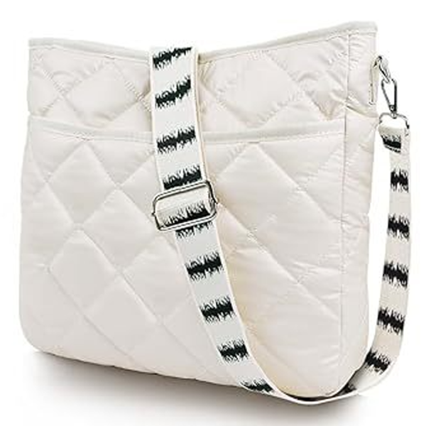Women's Single-shoulder Down Jacket Material Tote Bag