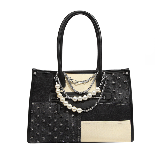2 IN 1 Denim Shoulder Handbag