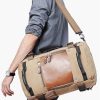 Canvas Duffel bag with Shoe Compartment