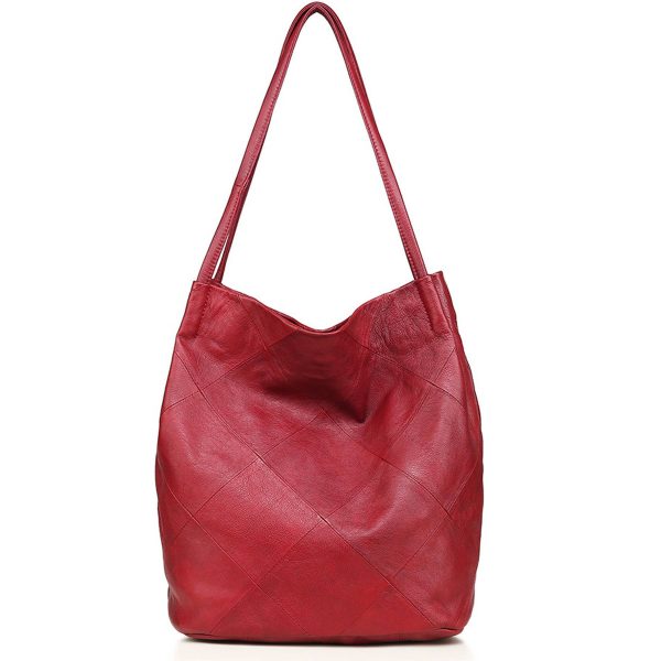 Genuine Leather Bucket Bags for Women