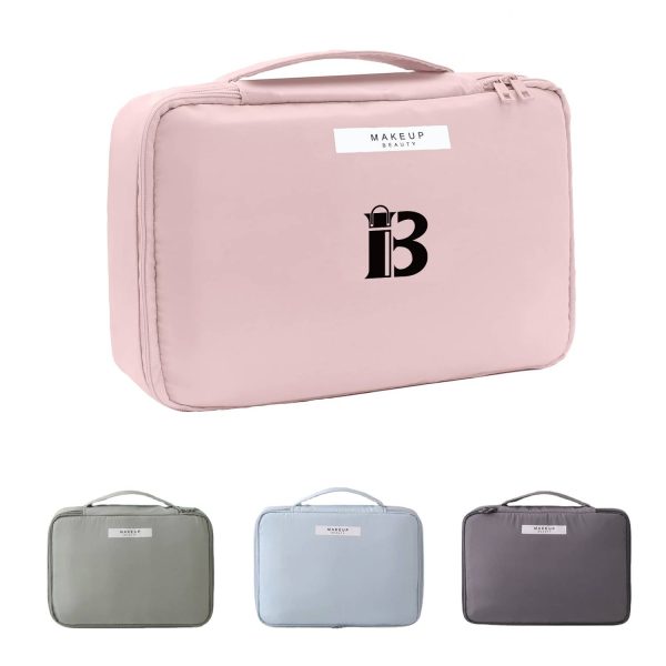 Waterproof Makeup Bag Travel Vanity w/ Handle