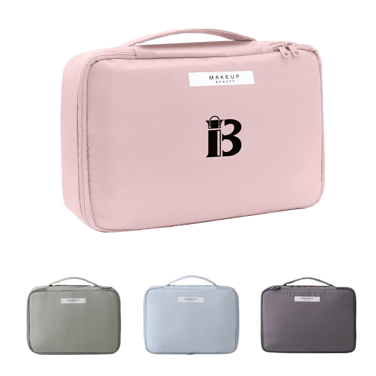 Waterproof Makeup Bag Travel Vanity w/ Handle