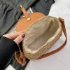 PU Straw Crossbody Bag