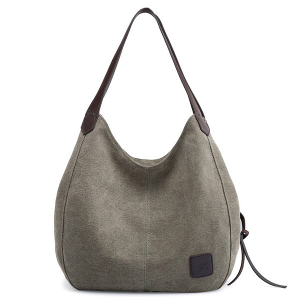 Canvas Women's Multi-pocket Tote Bag
