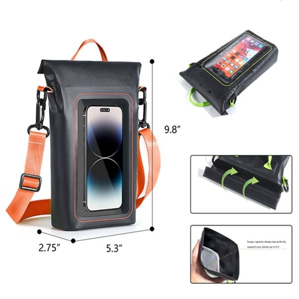 PVC Waterproof Phone Pouch Bag W/ Strap