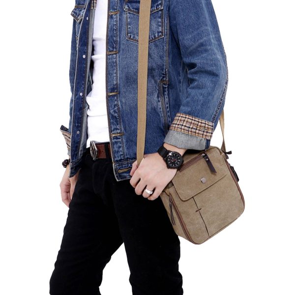 Canvas Small Messenger Casual Shoulder cross-body Bag