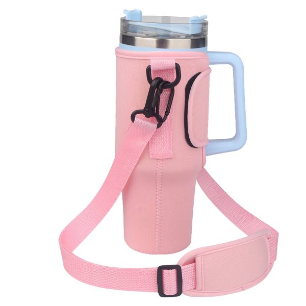 Neoprene 40oz Tumbler Water Bottle Carrier Bag Holder