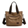 Women's Canvas Shoulder Handle Work Crossbody Bag