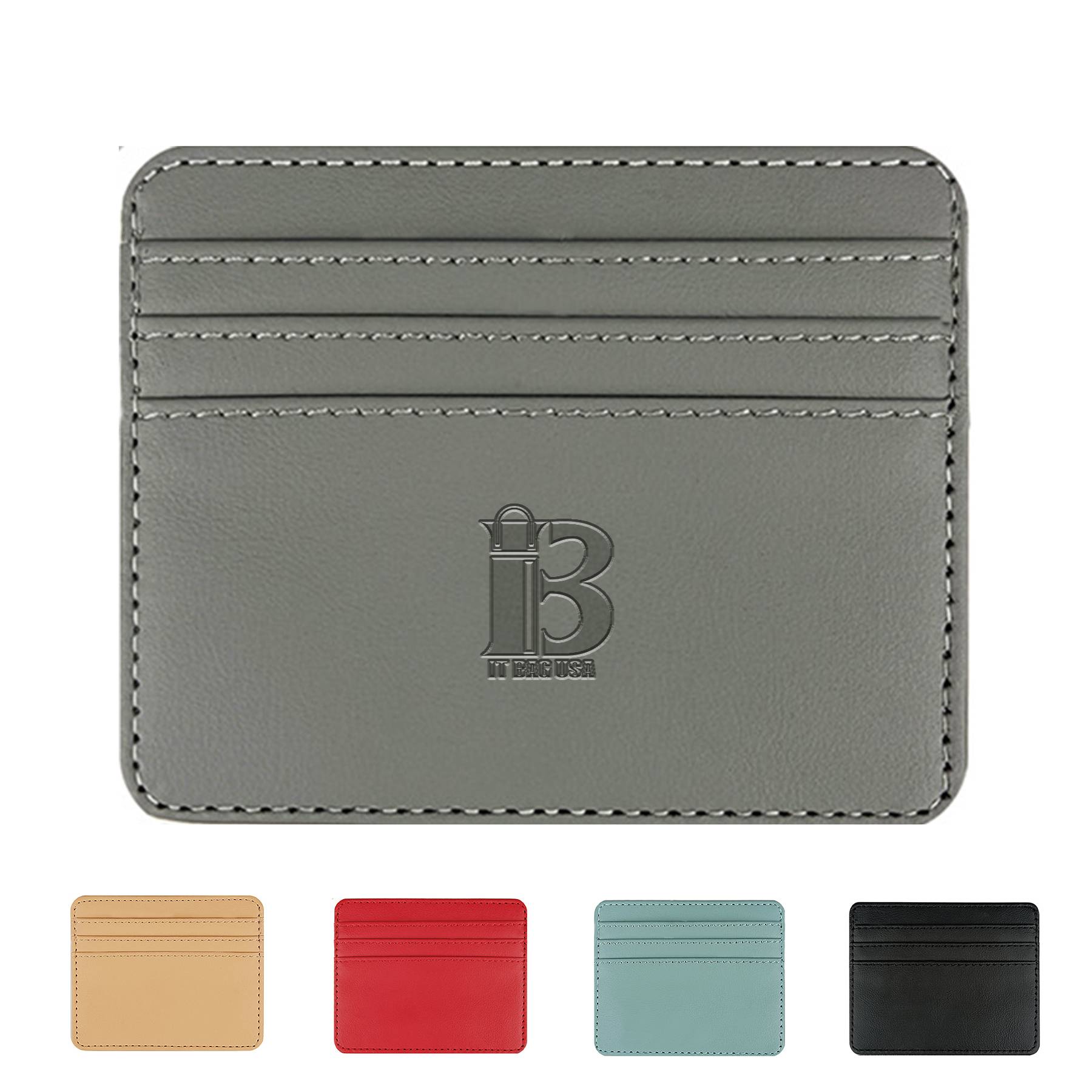 PU Leather Slim Card Wallet