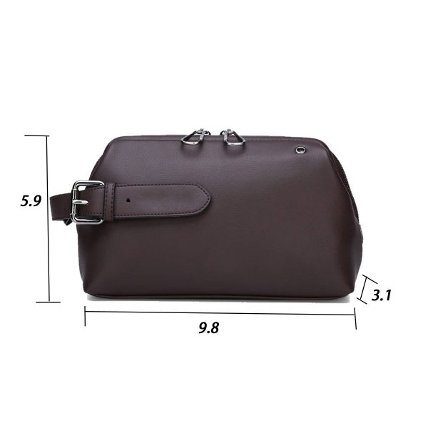 PU Men's large capacity soft leather handbag wallet