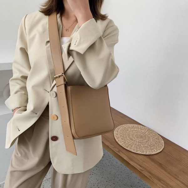 PU Leather Large Capacity Crossbody Bag