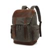 Large Vintage Canvas Backpack for Men