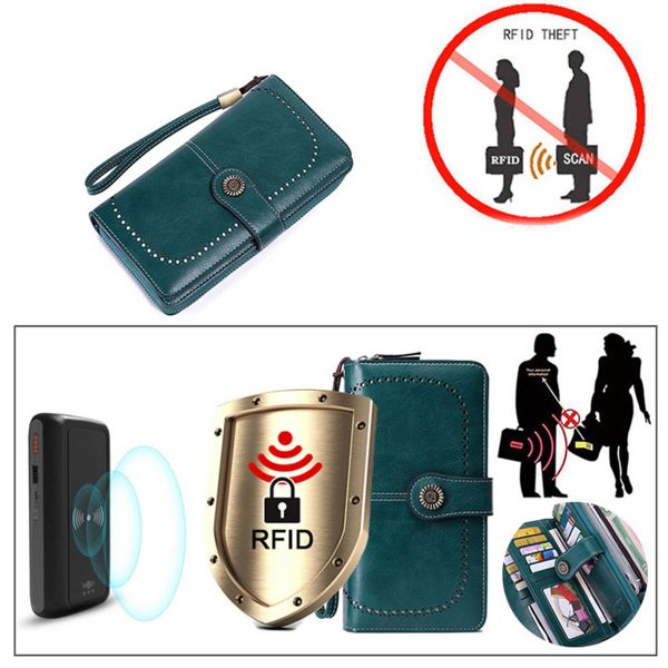 PU Leather Triple Fold Women's Wallet Card Bag
