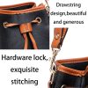 PU Large capacity cross-body bucket bag