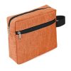 Handheld double layered women's makeup bag
