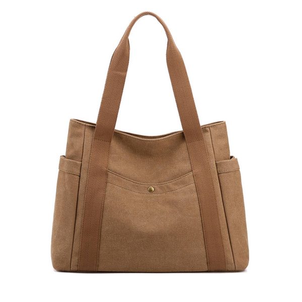 Canvas Multi-pocket Tote bags for women