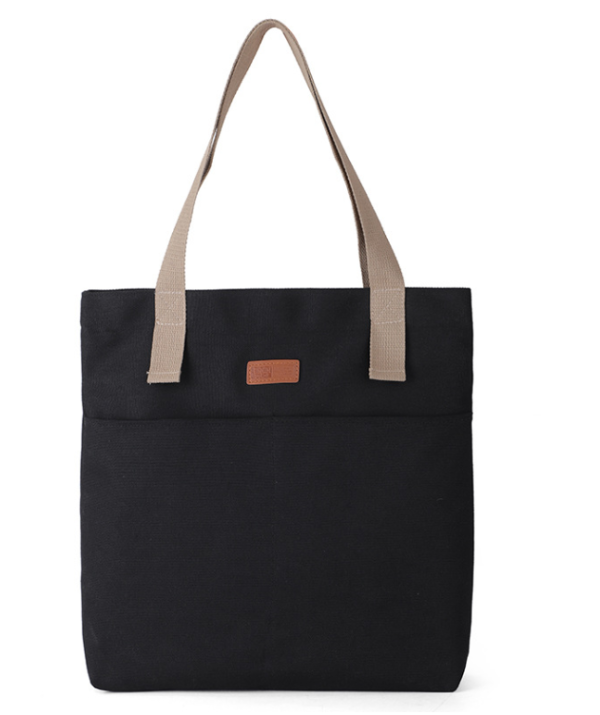 Canvas messenger tote bag