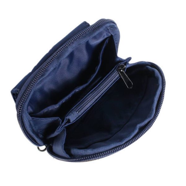 Soft Nylon Cross Coin Wallet