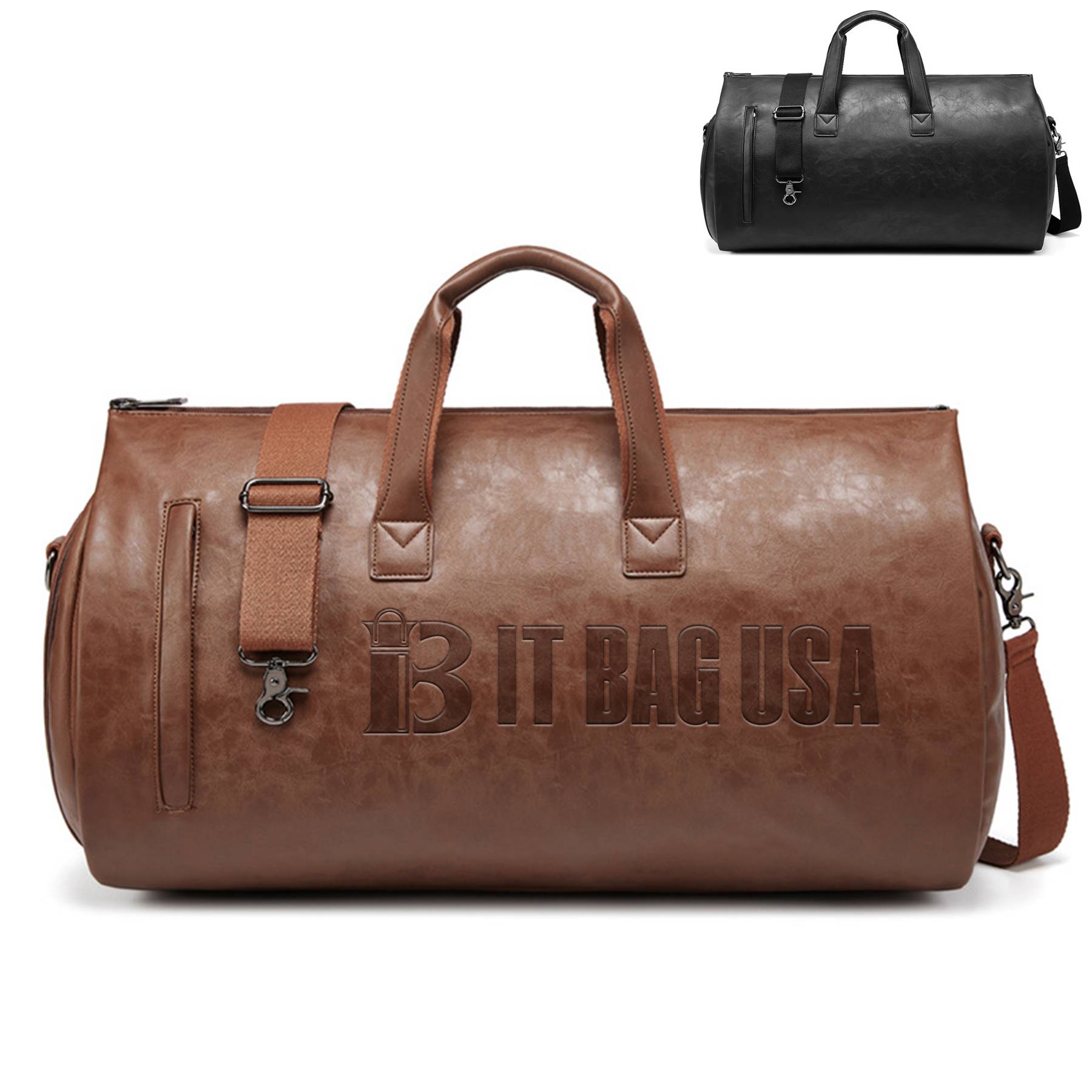 Vintage Duffle Bag with Shoe Compartment