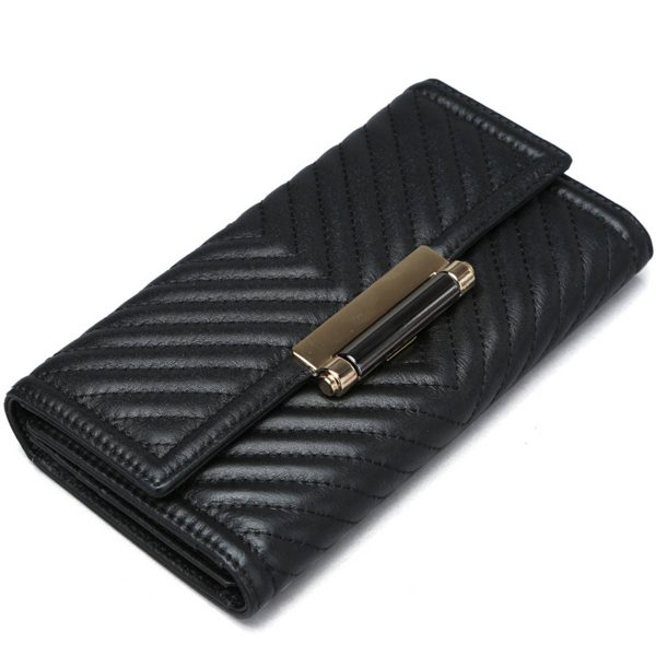 Genuine Leather Embroidered Multifunctional Wallet