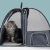 Oxford Pet Backpack Carrying Cart with Casters