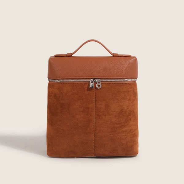 PU Leather Square Minimalist Backpack