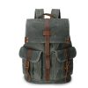 Versatile Canvas and Leather Backpack