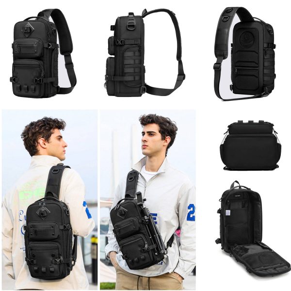 Oxford Sling Backpack Large Capacity Shoulder Crossbody Bags