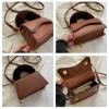 PU Solid Color Portable Diagonal Bag