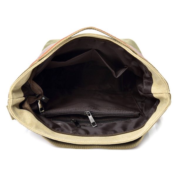 Canvas Patchwork Women's Shoulder Tote Bag