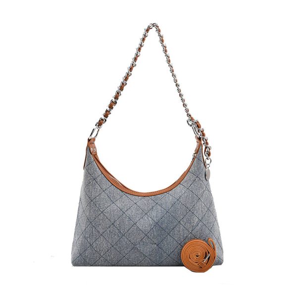 Denim crossbody tote bag handbag for woman