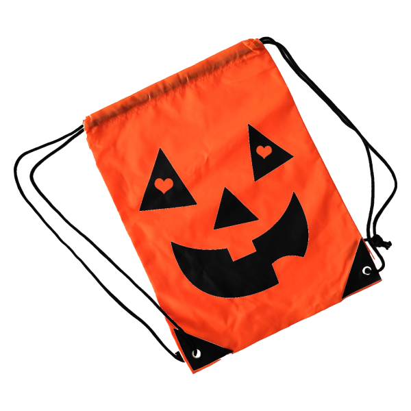 Custom Halloween Pumpkin Drawstring Bag