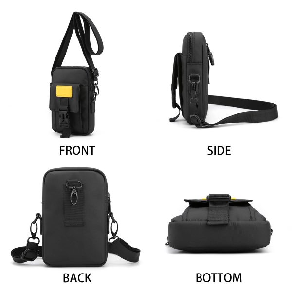 Nylon waterproof shoulder cross-body bag