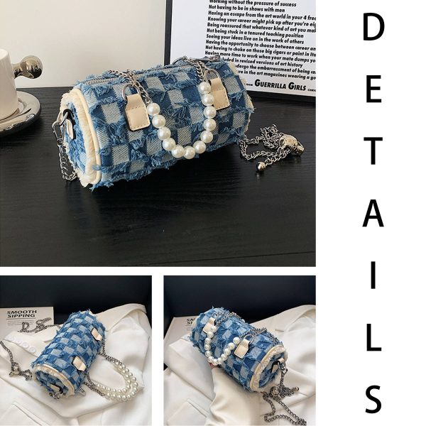 Cotton Carry cross-body small cylinder bag for women