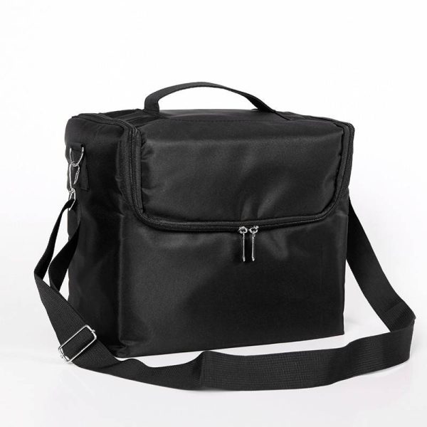 Black Travel Makeup Bag Storage Box For Women