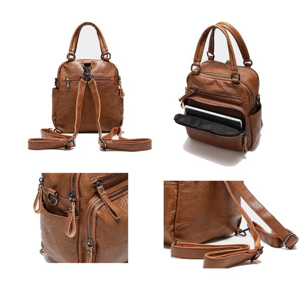 PU Leather Backpack for women
