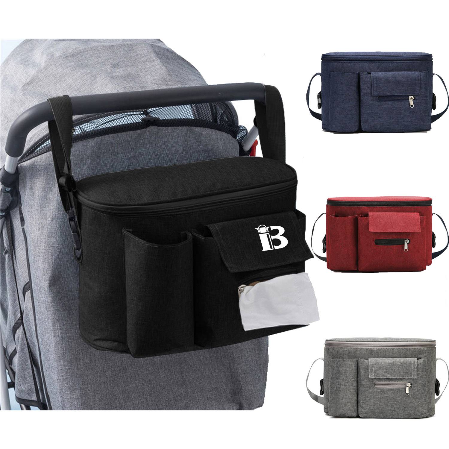 Baby stroller storage bag